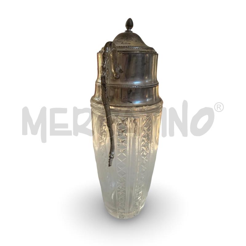 SHAKER IN ALPACCA ALTEZZA 30 CM MANICO CODA DI DRAGO ANNI 50 | Mercatino dell'Usato Osasco 2