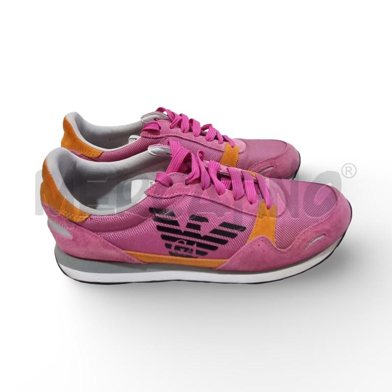 SNEAKERS DONNA ARMANI  VARIE TONALITA DI ROSA INSERTI SENAPE | Mercatino dell'Usato Osasco 1
