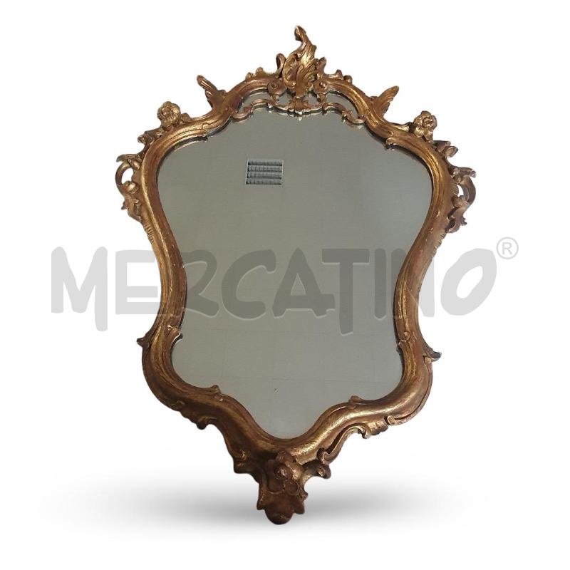 SPECCHIO ANTICO BAROCCO LEGNO DORATO 87X62 CM | Mercatino dell'Usato Osasco 1
