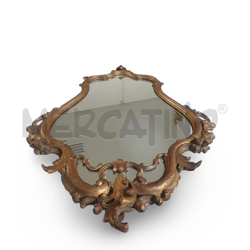 SPECCHIO ANTICO BAROCCO LEGNO DORATO 87X62 CM | Mercatino dell'Usato Osasco 3