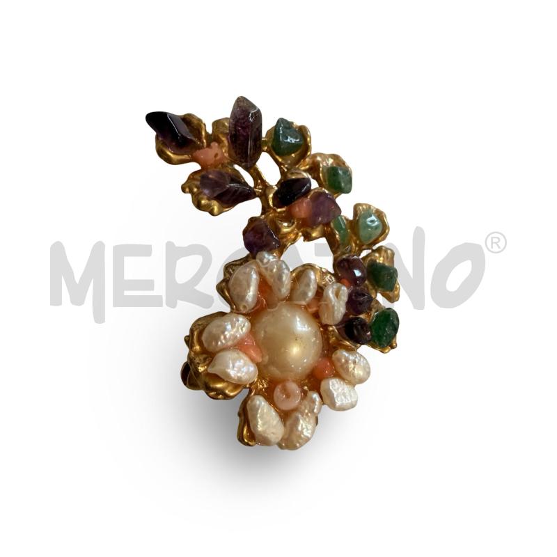 SPILLA CON PIETRE DURE | Mercatino dell'Usato Osasco 1