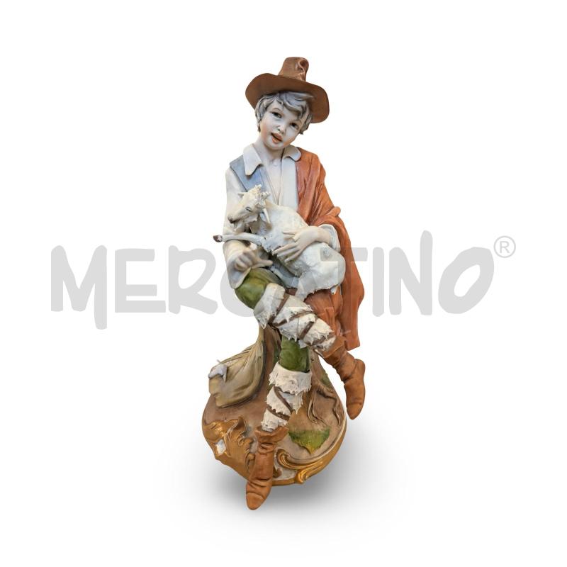 STATUA CAPODIMONTE PASTORELLO DA REVISIONARE | Mercatino dell'Usato Osasco 1