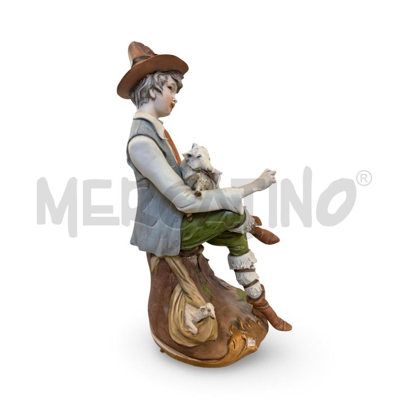 STATUA CAPODIMONTE PASTORELLO DA REVISIONARE | Mercatino dell'Usato Osasco 3