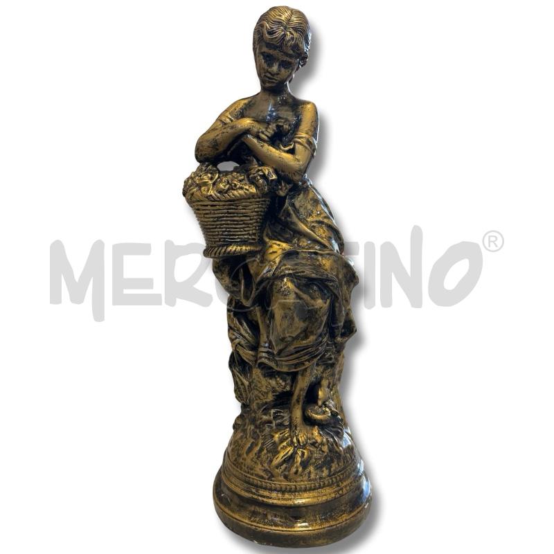 STATUA CAVA IN GESSO DORATO LES CERISES  | Mercatino dell'Usato Osasco 1