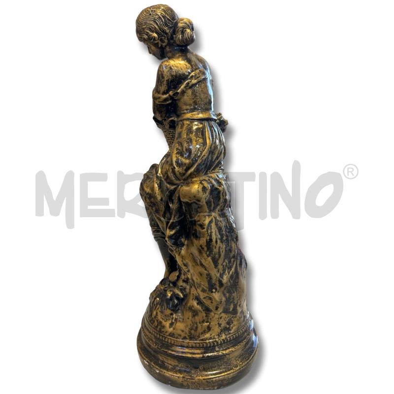 STATUA CAVA IN GESSO DORATO LES CERISES  | Mercatino dell'Usato Osasco 2