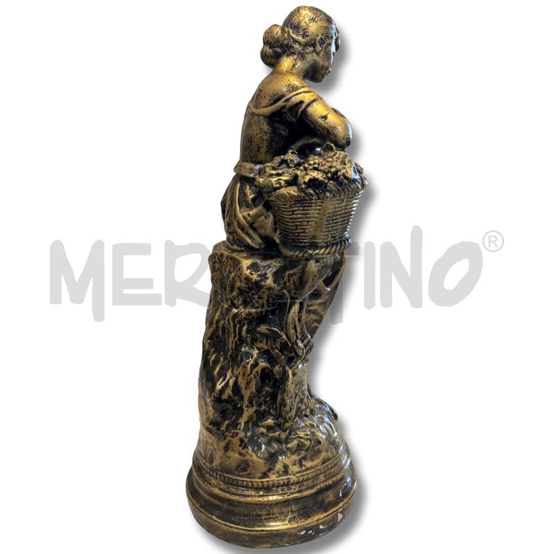 STATUA CAVA IN GESSO DORATO LES CERISES  | Mercatino dell'Usato Osasco 4