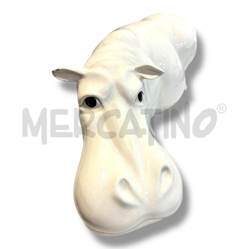 STATUA IPPOPOTAMO DI CERAMICA 60 CM MADE IN ITALY | Mercatino dell'Usato Osasco 1