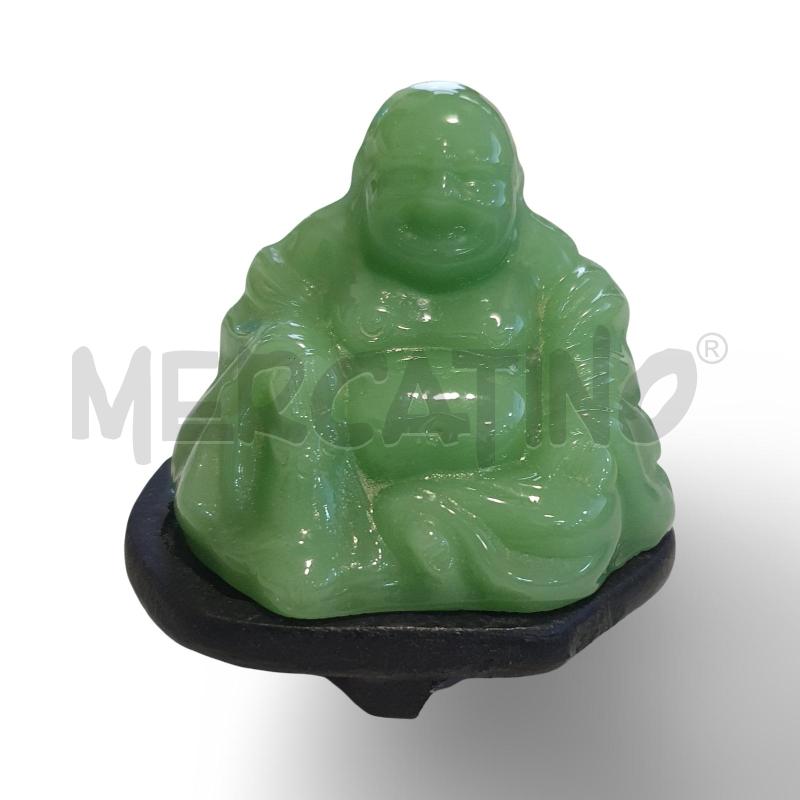 STATUETTA BUDDAH DI GIADA VERDE CON BASE 6X7 CM | Mercatino dell'Usato Osasco 1
