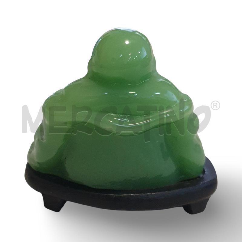 STATUETTA BUDDAH DI GIADA VERDE CON BASE 6X7 CM | Mercatino dell'Usato Osasco 2