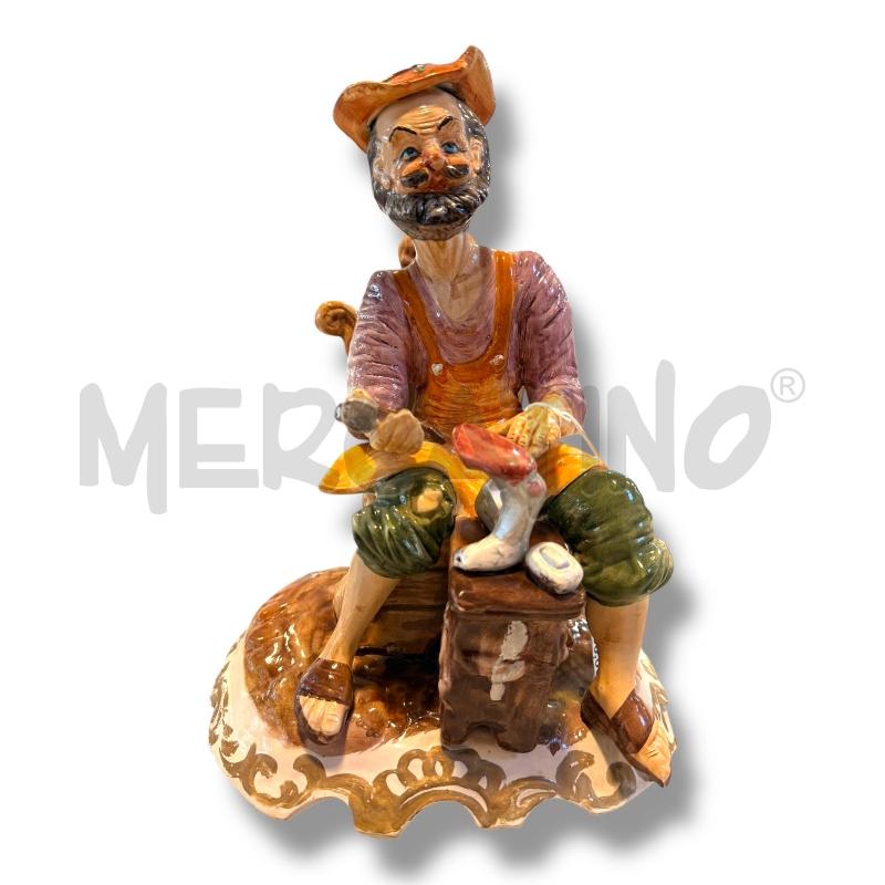 STATUETTA CAPODIMONTE CALZOLAIO 30CM | Mercatino dell'Usato Osasco 1