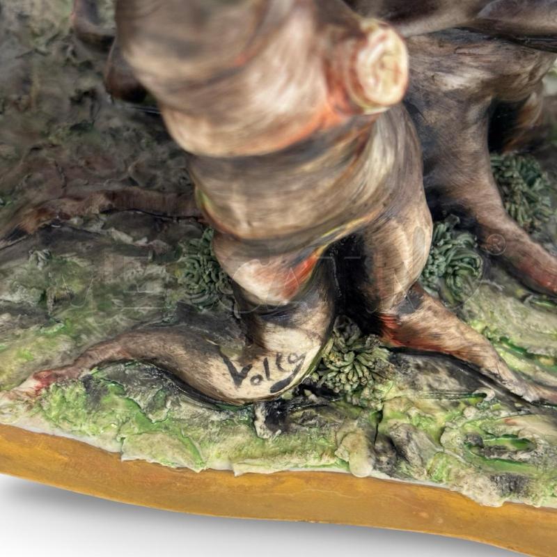 STATUETTA CAPODIMONTE UOMO SULLA PANCHINA  | Mercatino dell'Usato Osasco 4