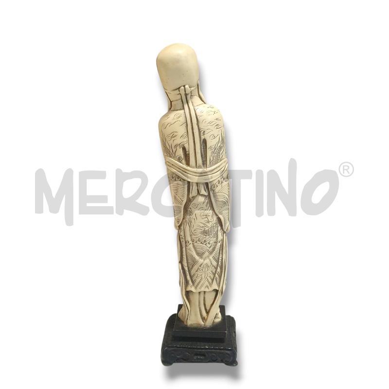 STATUETTA CINESE SAGGIO CON BASTONE  | Mercatino dell'Usato Osasco 4