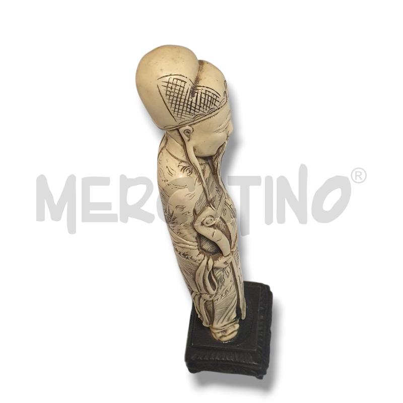 STATUETTA CINESE SAGGIO CON BASTONE  | Mercatino dell'Usato Osasco 5