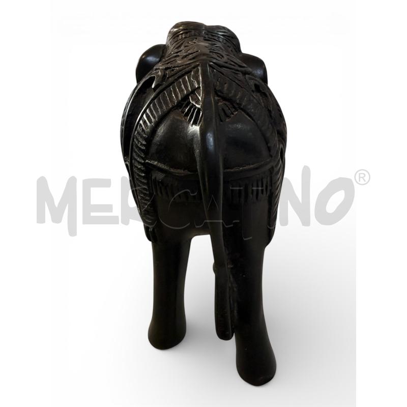 STATUETTA ELEFANTE EBANO 12X14 CM | Mercatino dell'Usato Osasco 3