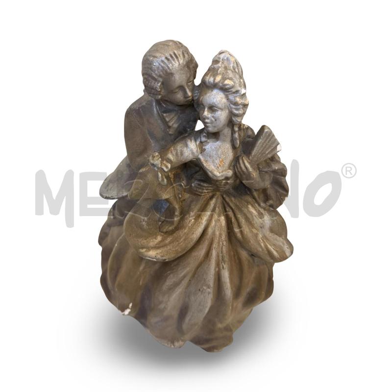 STATUETTA SCENA GALANTE METALLO 30 CM | Mercatino dell'Usato Osasco 3