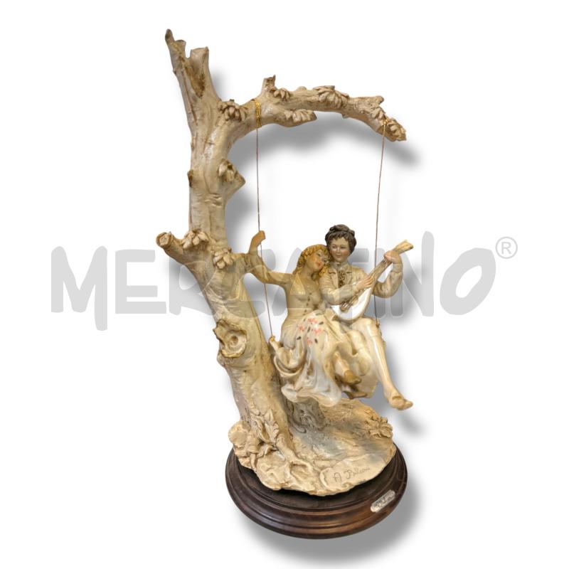 STATUINA CAPODIMONTE BELCARI COPPIA SU ALTALENA | Mercatino dell'Usato Osasco 1