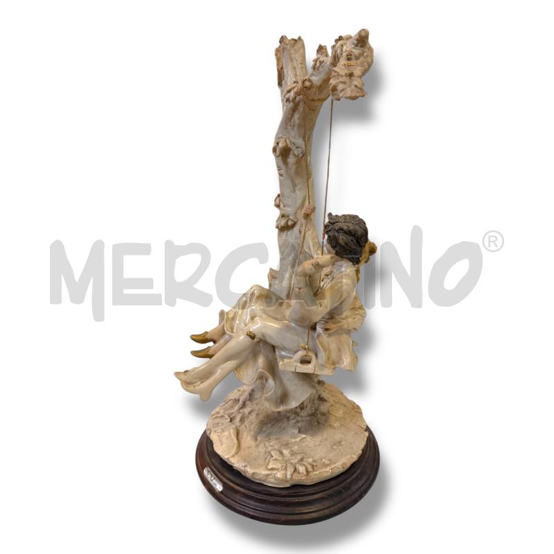 STATUINA CAPODIMONTE BELCARI COPPIA SU ALTALENA | Mercatino dell'Usato Osasco 3
