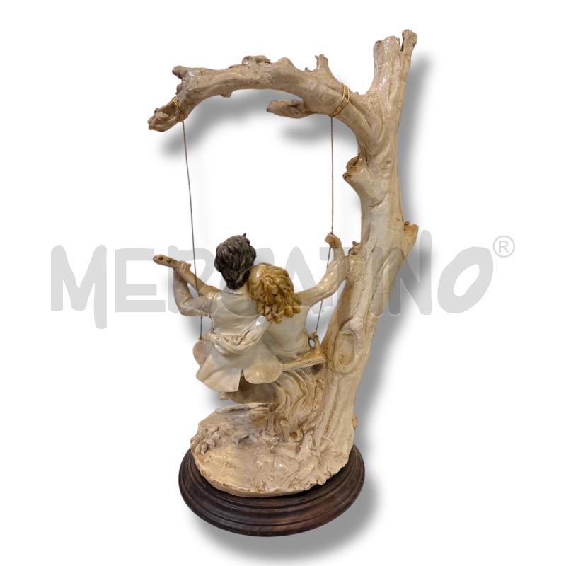 STATUINA CAPODIMONTE BELCARI COPPIA SU ALTALENA | Mercatino dell'Usato Osasco 4