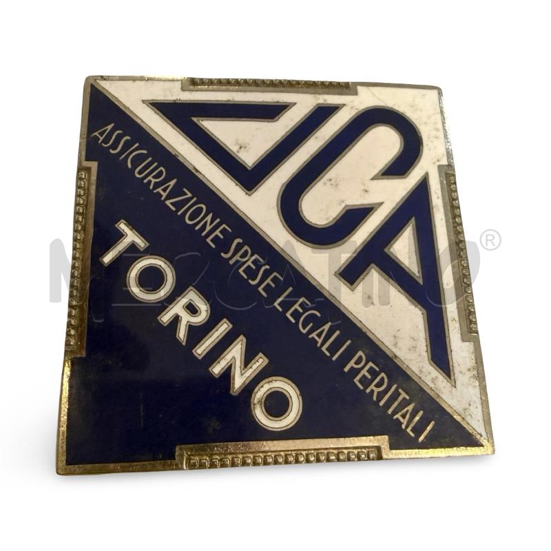 TARGHETTA SMALTATA UCA ANNI 50 | Mercatino dell'Usato Osasco 1