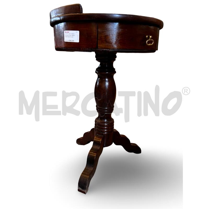 TAVOLINO STILE LIBERTY RESTAURATO ANNI 90 DIAMETRO 50 ALTEZZA 75 CM | Mercatino dell'Usato Osasco 2