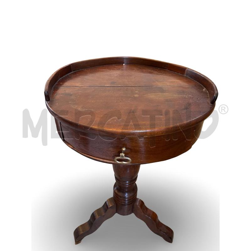 TAVOLINO STILE LIBERTY RESTAURATO ANNI 90 DIAMETRO 50 ALTEZZA 75 CM | Mercatino dell'Usato Osasco 4