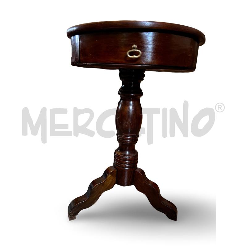 TAVOLINO STILE LIBERTY RESTAURATO ANNI 90 DIAMETRO 50 ALTEZZA 75 CM | Mercatino dell'Usato Osasco 5