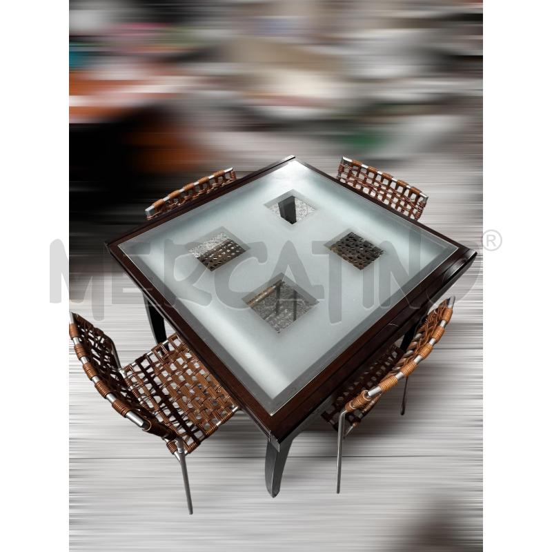 TAVOLO CALLIGARIS QUADRATO ALLUNGABILE C/4 SEDIE  | Mercatino dell'Usato Osasco 5