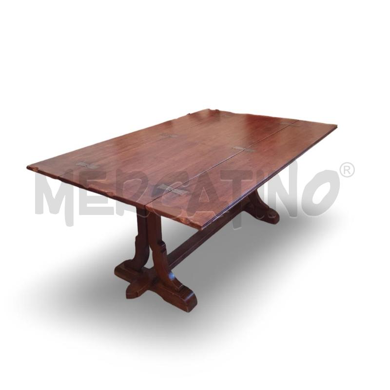 TAVOLO RETTANGOLARE FRATINO APERTURA A LIBRO CON 6 SEDIE 60/120 X177 CM | Mercatino dell'Usato Osasco 3