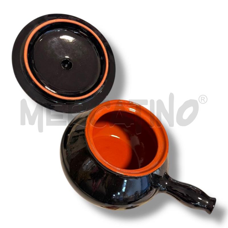 TEGAME CUOCIPATATE TERRACOTTA FIORENTINA CON COPERCHIO UN MANICO  | Mercatino dell'Usato Osasco 2