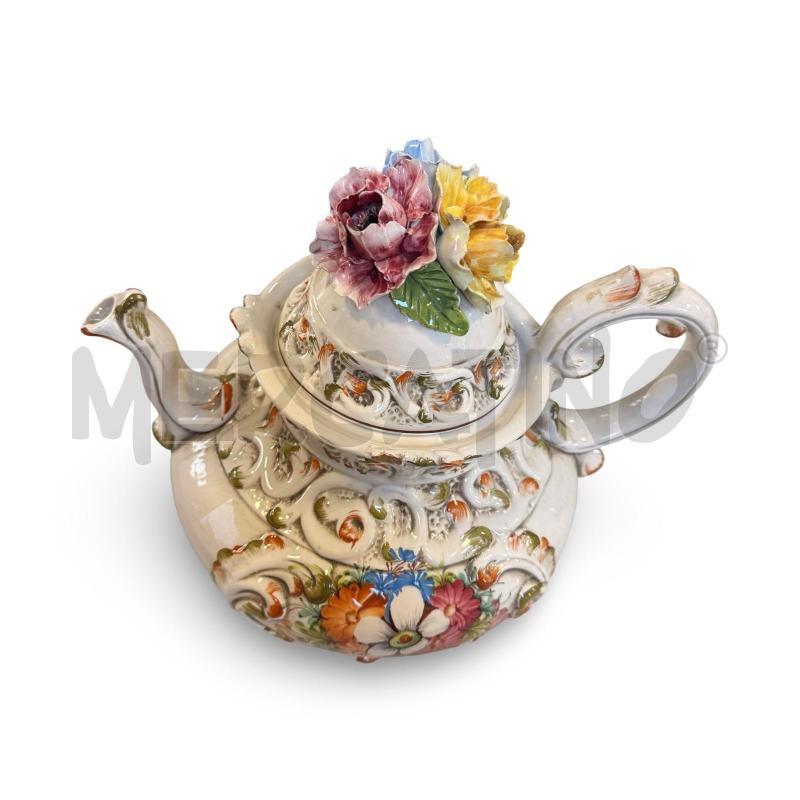 TEIERA CERAMICA BASSANO FIORI IN RILIEVO | Mercatino dell'Usato Osasco 2
