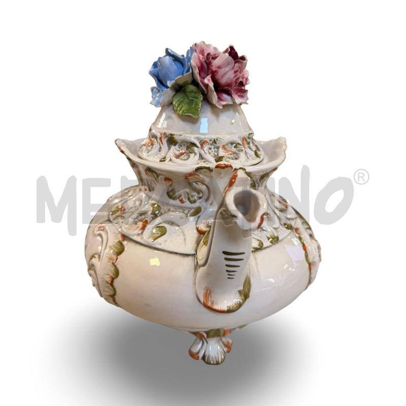 TEIERA CERAMICA BASSANO FIORI IN RILIEVO | Mercatino dell'Usato Osasco 3