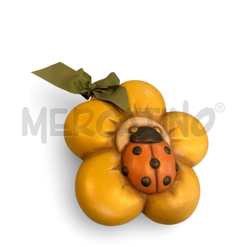THUN FORMELLA GIRASOLE CON COCCINELLA 25 CM GIALLA | Mercatino dell'Usato Osasco 1