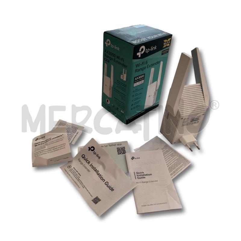 TP LINK RANGE EXTENDER WI FI 6 AX3000 DUAL BAND MOLTIPLICATORE DI RETE PARI AL NUOVO | Mercatino dell'Usato Osasco 4