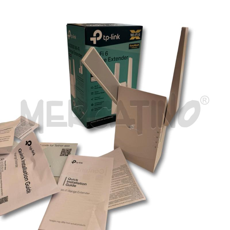 TP LINK RANGE EXTENDER WI FI 6 AX3000 DUAL BAND MOLTIPLICATORE DI RETE PARI AL NUOVO | Mercatino dell'Usato Osasco 5