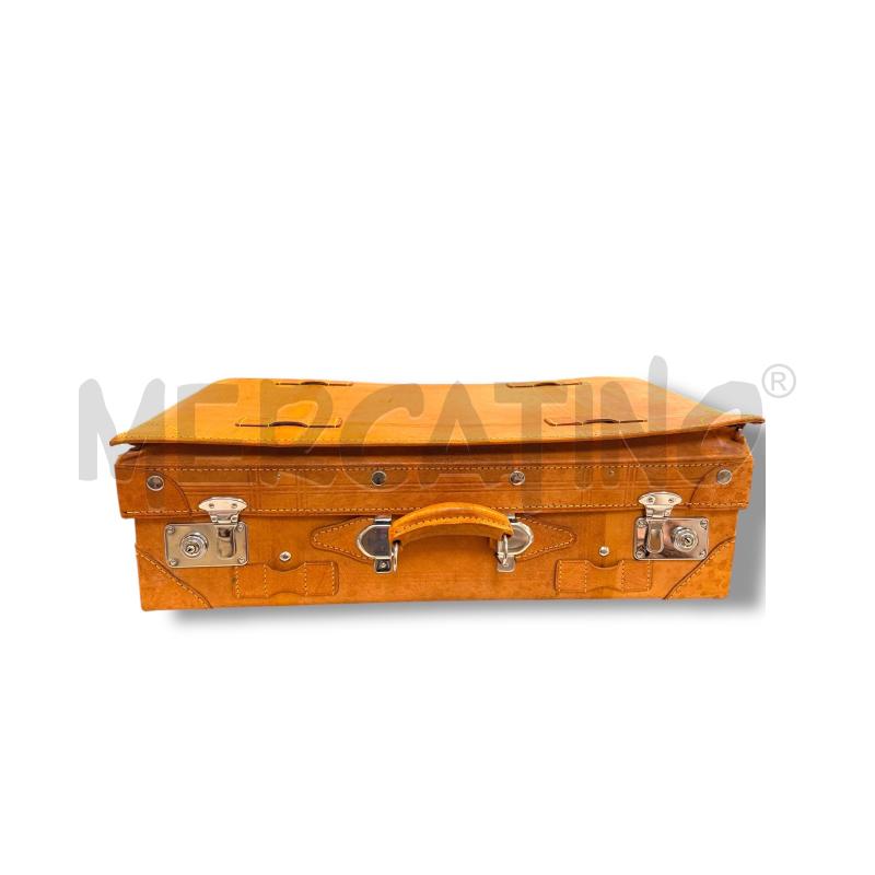 VALIGIA PELLE CHIARA CON CHIAVI 60X34X19 CM | Mercatino dell'Usato Osasco 2