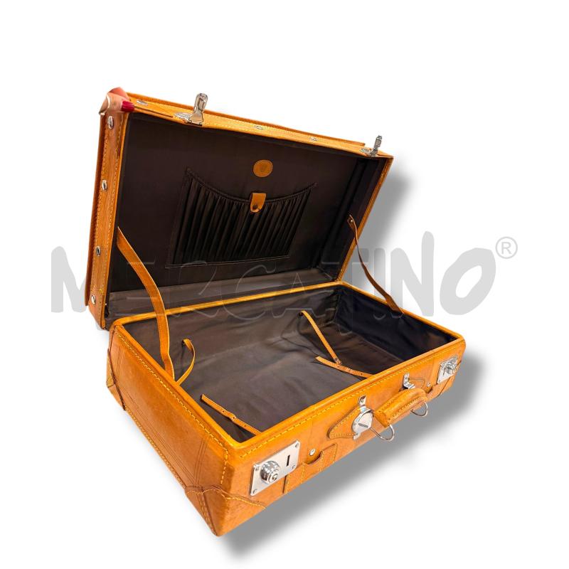 VALIGIA PELLE CHIARA CON CHIAVI 60X34X19 CM | Mercatino dell'Usato Osasco 4