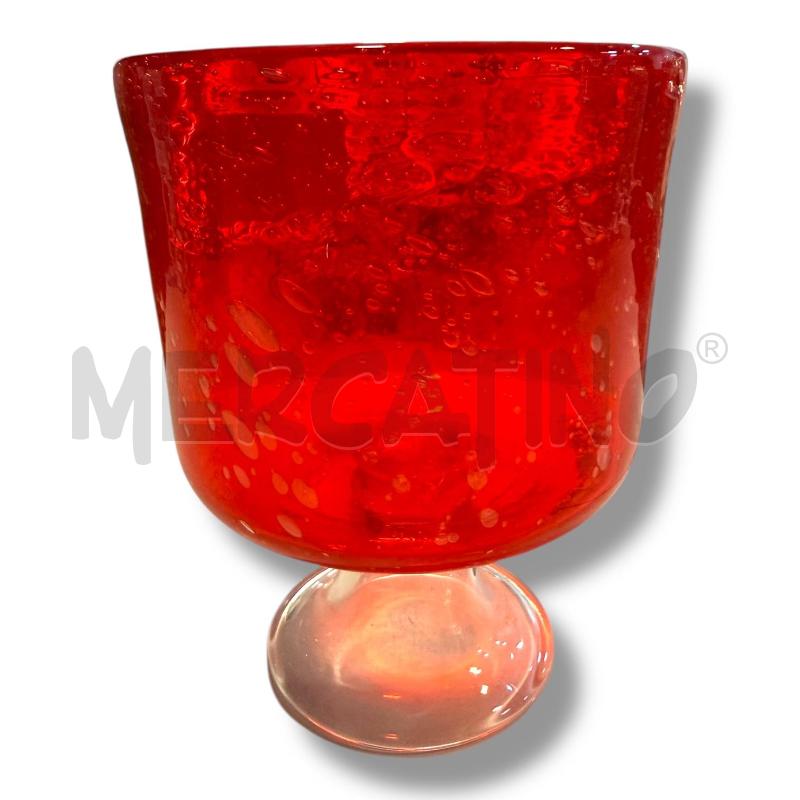VASO BICCHIERE GRANDE ROSSO | Mercatino dell'Usato Osasco 1