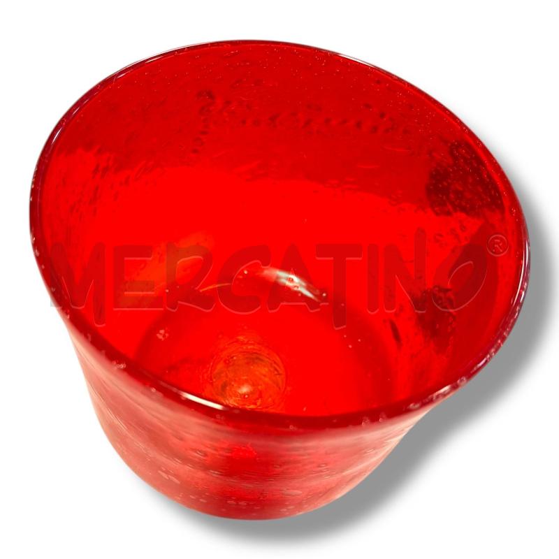 VASO BICCHIERE GRANDE ROSSO | Mercatino dell'Usato Osasco 2