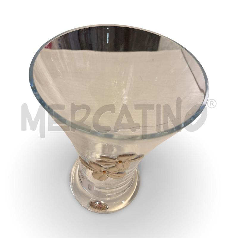 VASO CRISTALLO FIORI LAMINATO ARG | Mercatino dell'Usato Osasco 3