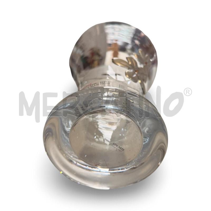 VASO CRISTALLO FIORI LAMINATO ARG | Mercatino dell'Usato Osasco 4