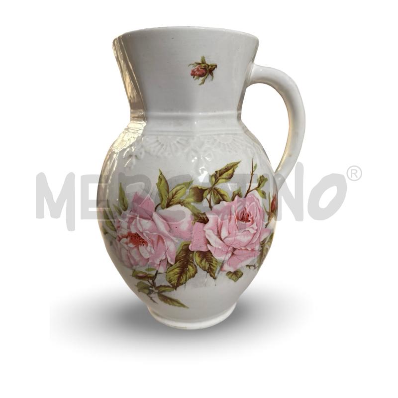 VASO IN CERAMICA PRIMI 900 CON ROSE | Mercatino dell'Usato Osasco 1