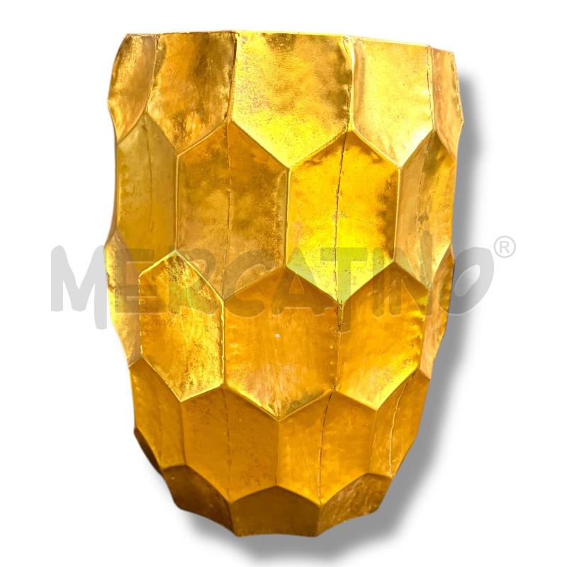 VASO KIKAU 47CMX30 METALLO DORATO | Mercatino dell'Usato Osasco 1