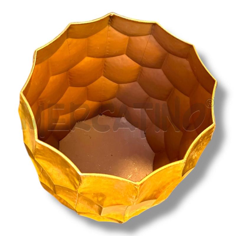 VASO KIKAU 47CMX30 METALLO DORATO | Mercatino dell'Usato Osasco 2