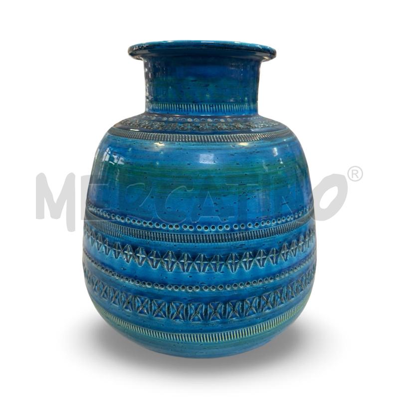 VASO RIMINI BLU BITOSSI/FLAVIA MONTELUPO  ALDO LONDI ALTEZZA 30 CM | Mercatino dell'Usato Osasco 1