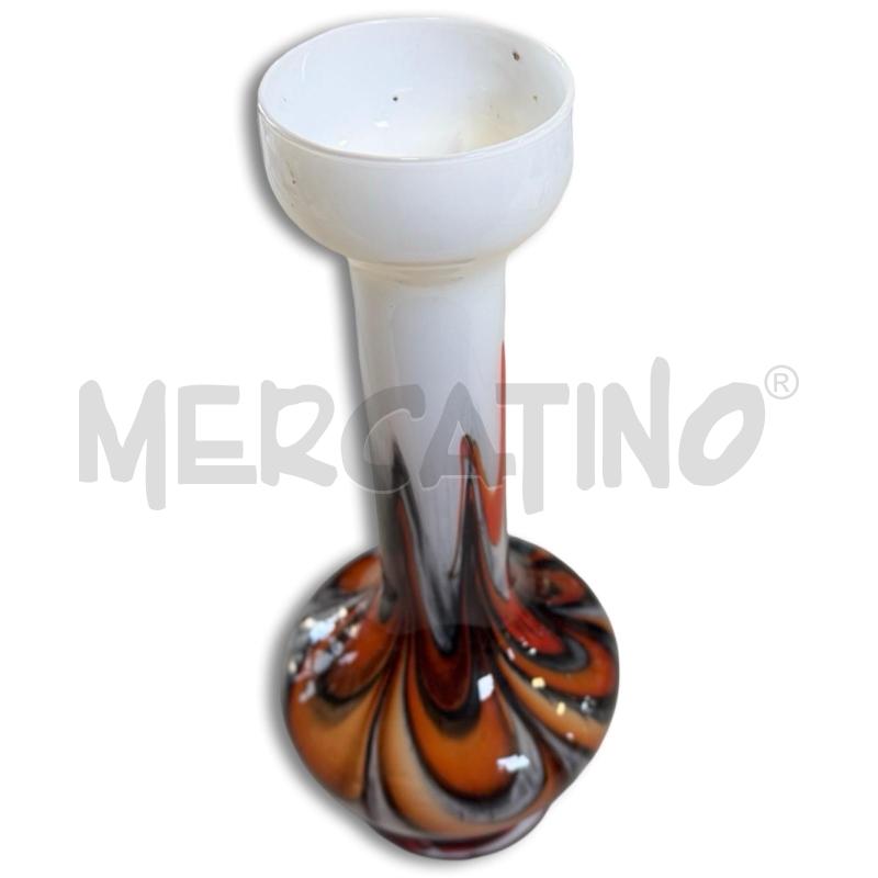 VASO VETRO DI MURANO FIAMMATO ALTEZZA 32CM | Mercatino dell'Usato Osasco 2