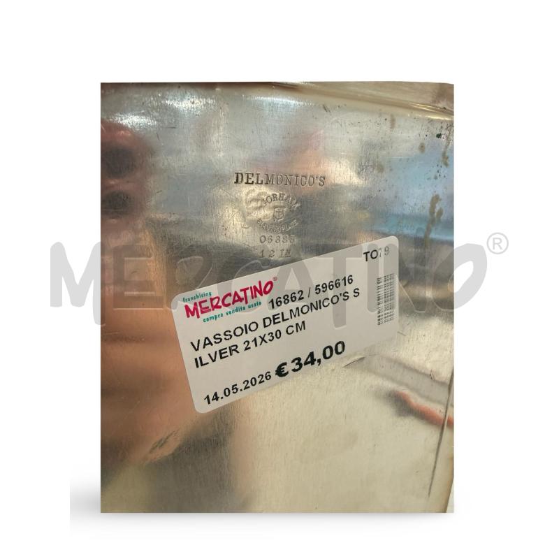 VASSOIO DELMONICO'S SILVER 21X30 CM | Mercatino dell'Usato Osasco 3