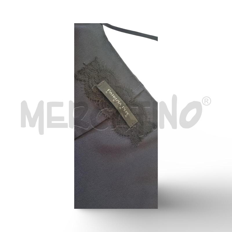 VESTITO DONNA BLU SPALLINA STRETTA ROUGE DAVANTI PATRIZIA PEPE | Mercatino dell'Usato Osasco 4