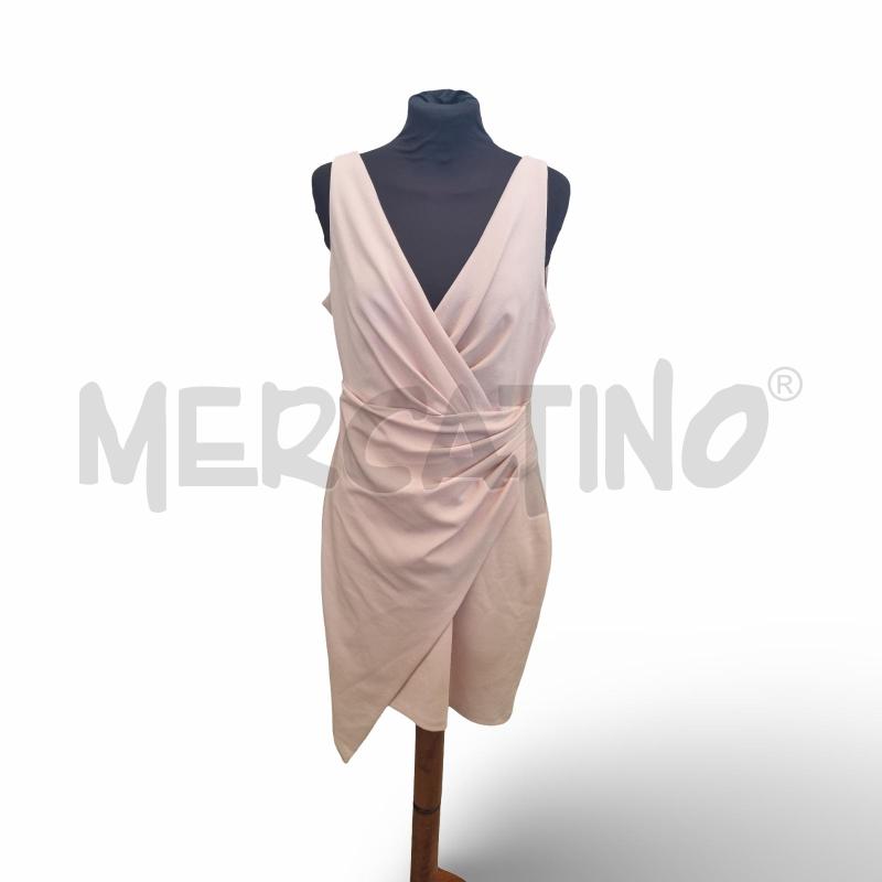 VESTITO DONNA GUESS SMANICATO ROSA ANTICO CON DRAPPO  | Mercatino dell'Usato Osasco 1