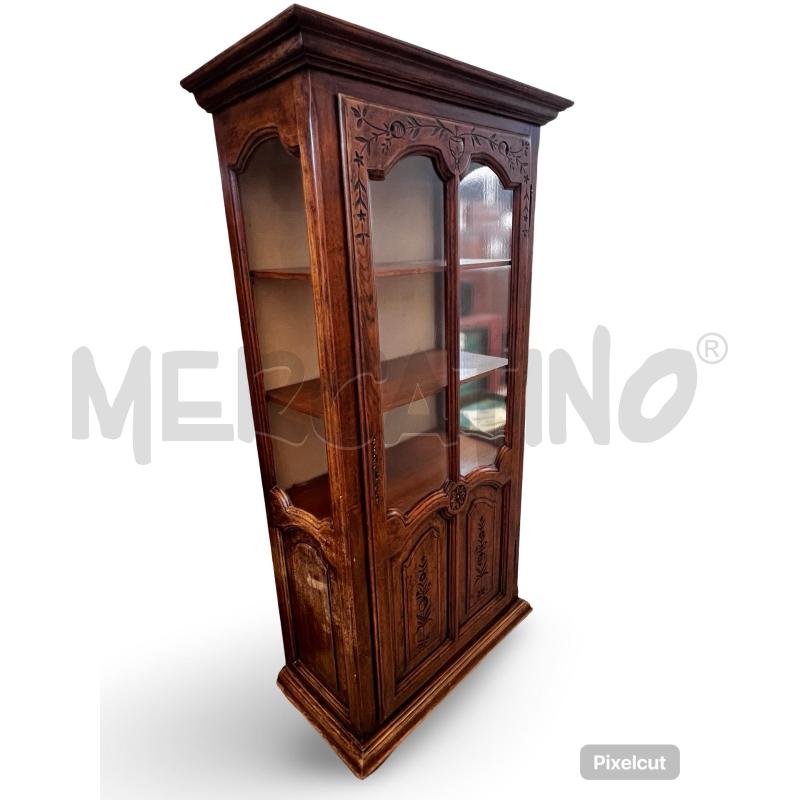 VETRINA IN NOCE 1 PORTA NO CHIAVE | Mercatino dell'Usato Osasco 1