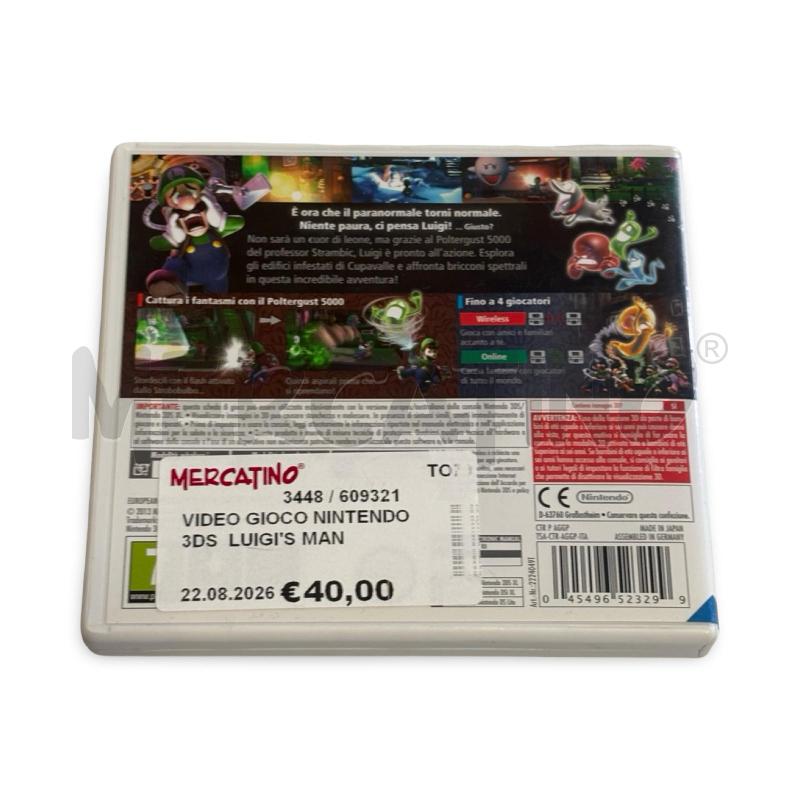VIDEO GIOCO NINTENDO 3DS  LUIGI'S MANSION 2 COMPLETO | Mercatino dell'Usato Osasco 3
